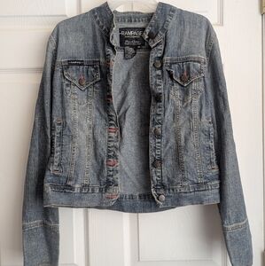 Rampage Distressed Denim Jacket